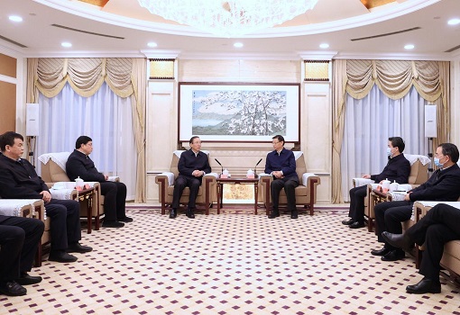 國家電網董事長辛保安、總經理張智剛與江蘇省省長許昆林舉行會談