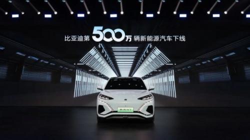 全球首家!比亞迪達(dá)成第500萬(wàn)輛新能源汽車(chē)下線