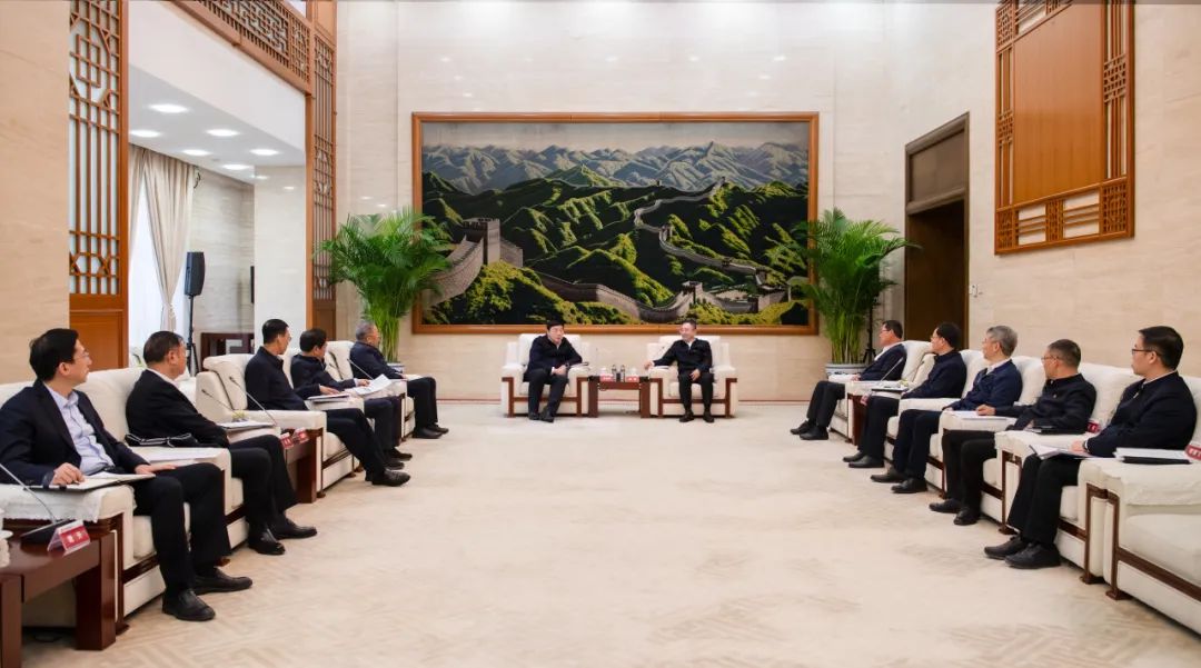 大唐集團(tuán)董事長、黨組書鄒磊與國家電網(wǎng)董事長、黨組書記張智剛會談